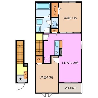 間取図 ひかり　Ｂ