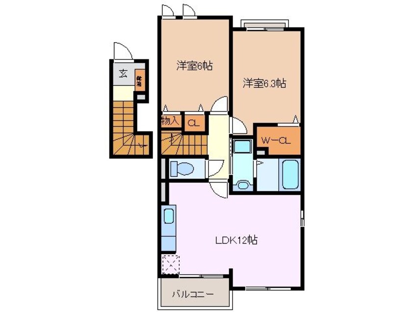 間取図 スターポップ　Ｍ　Ⅱ