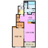 コリーヌ　フロリア　Ⅰ 1LDKの間取り