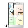 コーポアイランド 2DKの間取り