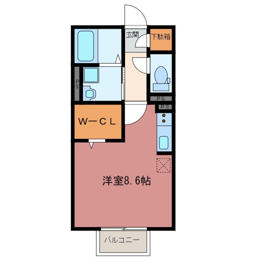 間取図 エクセルームK-Ⅲ