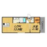 N51 APARTMENT桑名 1LDKの間取り
