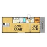 N51 APARTMENT桑名 1LDKの間取り