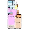 グレイス　アイリス　Ⅰ 1LDKの間取り