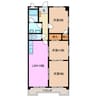 シャイン新西方 3LDKの間取り