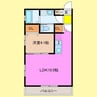 エステート桑名 1LDKの間取り
