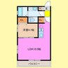 エステート桑名 1LDKの間取り