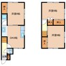 新屋敷戸建 3DKの間取り