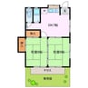 朝日町アパート 2DKの間取り