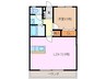 コーキア神楽 1LDKの間取り