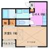 スプルース 1DKの間取り