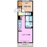 アルバグランデ桑名東方 1LDKの間取り