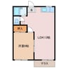 カプレーナ桑名　Ａ棟 1LDKの間取り