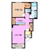 ルミーナ 1LDKの間取り