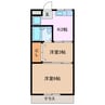 クリスタル 2Kの間取り