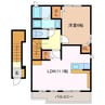 アイリス 1LDKの間取り