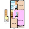 マルベリー　ヒルズ　Ⅱ 2LDKの間取り