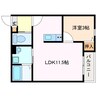 LECOCON桑名V 1LDKの間取り