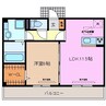コンフィアンス 1LDKの間取り