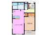 メゾンくわな＋わん 1LDKの間取り