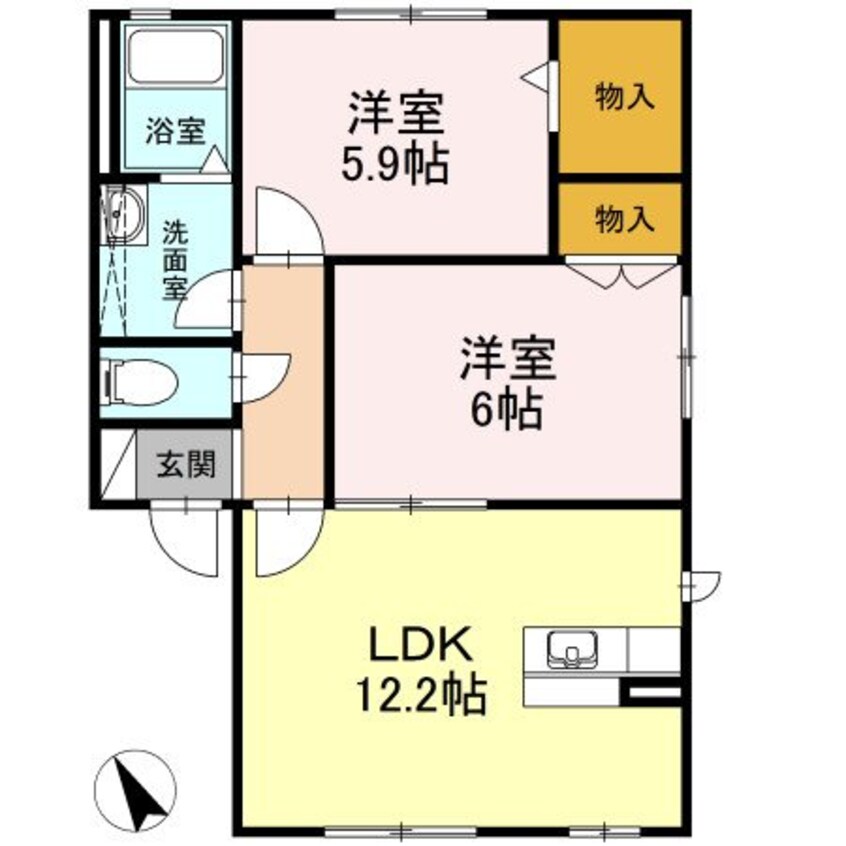 間取図 エターナル　B棟