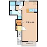 フィオーレ 1Rの間取り