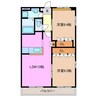 ロイヤルステージI 2LDKの間取り