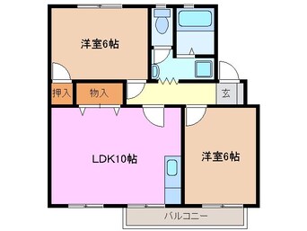間取図 フィレンツェ桑名Ｂ棟