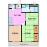 シティハイツアイリス 3DKの間取り