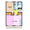 メゾンくわなＭ１ 1LDKの間取り
