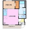 トロン 1LDKの間取り