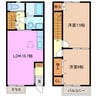 メゾネット彩 2LDKの間取り