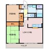 コンフォート桑名 2LDKの間取り