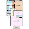 セジュール星見坂 1LDKの間取り
