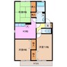 クレールコンフォート　D 3DKの間取り
