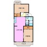 ＷＥＳＴ　ＰＡＬＡＣＥ 2LDKの間取り