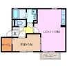 セジュールマロン 1LDKの間取り