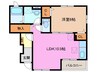 ベルメゾン 1LDKの間取り