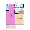 ルーブル 1LDKの間取り