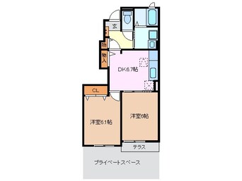 間取図 シェル　ラシーヌⅡ