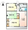 グランデールヒルズ 3LDKの間取り