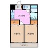 ６７クラブ 2DKの間取り