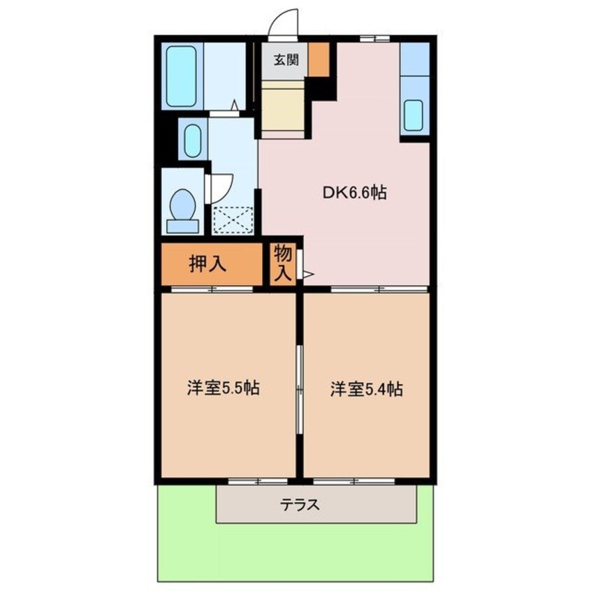 間取図 ムーンリバーサイドD棟