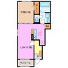 サクラーレ　Ⅰ 1LDKの間取り