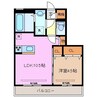 アルバグランデ桑名東方 1LDKの間取り
