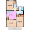 蓮花寺ハイツ　A 3DKの間取り
