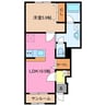 E・クローバー 1LDKの間取り