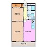 シャトレ桑名 2LDKの間取り