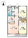 メゾン・ド・アンジュ　Ａ 2LDKの間取り