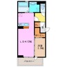 ボヌール江場 1LDKの間取り
